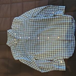 Vineyard Vines S(8-10) blue and green flannel shirt